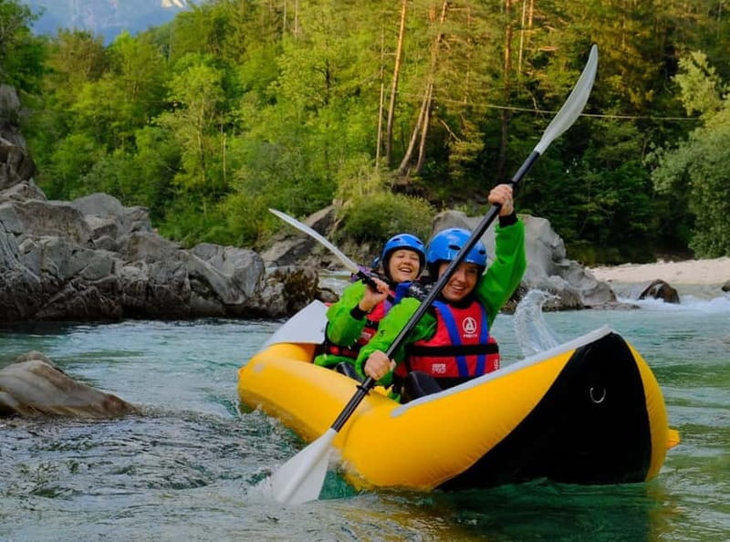Austria, Salza river "Double Ducky" kayak adventure - Choosing between the two Salza sections