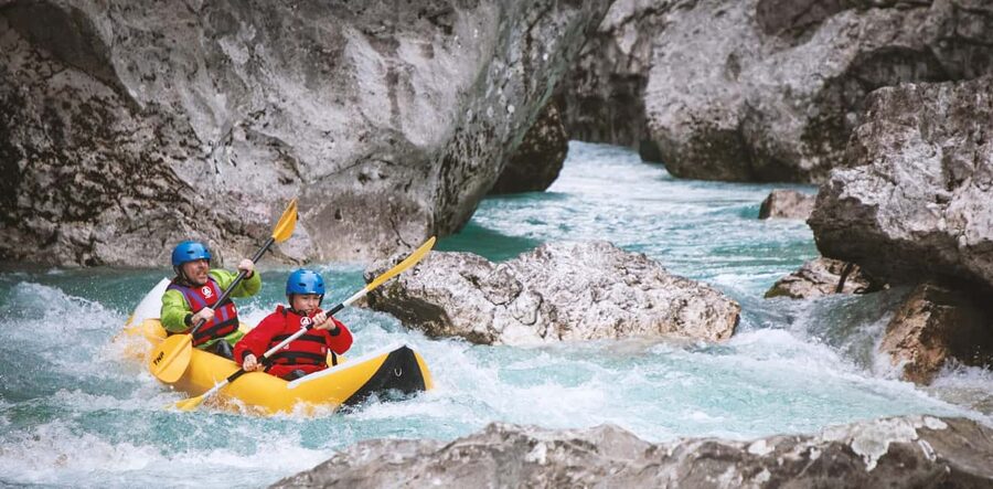 Austria, Salza river "Double Ducky" kayak adventure - Two hours in an inflatable ducky kayak