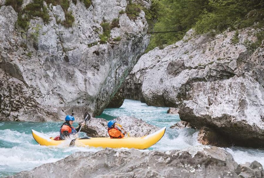 Austria, Salza river "Double Ducky" kayak adventure - A note about the Salza and Soča references