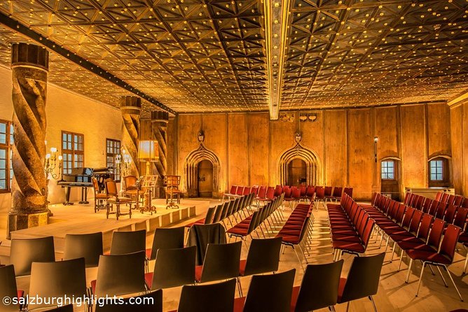 Best of Mozart Concert and Dinner or VIP Dinner at Fortress Hohensalzburg - Dinner with Salzburg below you