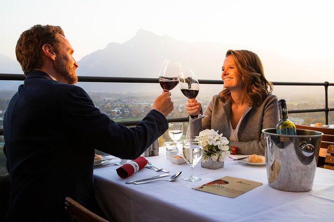 Best of Mozart Concert and Dinner or VIP Dinner at Fortress Hohensalzburg - The fortress setting after dark