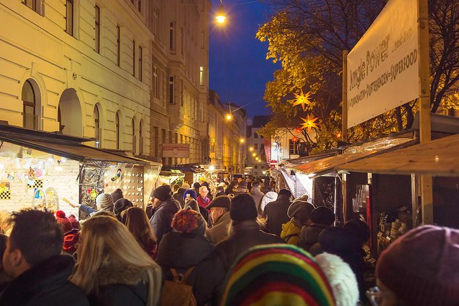 Christmas Market Vienna Tour - MuseumsQuartier for lights, music, and hot wine