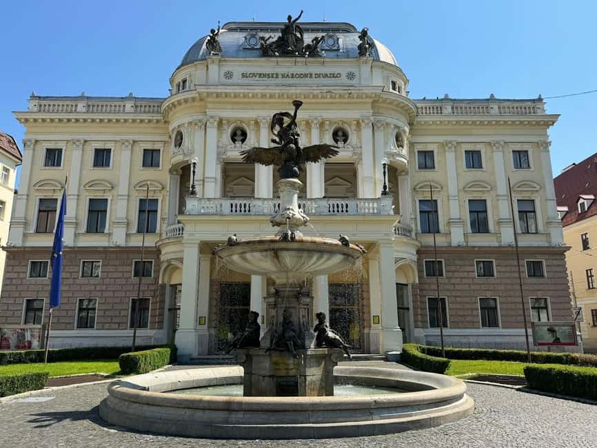 From Vienna: Bratislava City Tour with Food Options - The one-hour walk through Bratislavas center