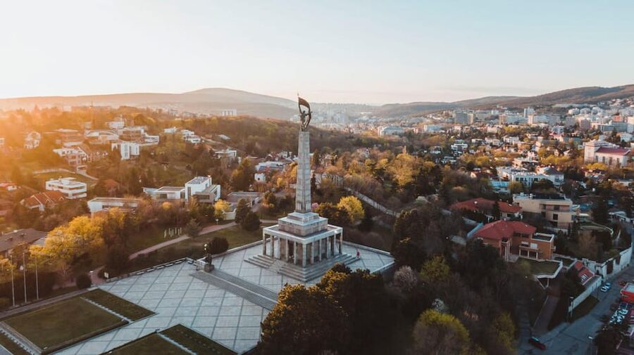From Vienna: Bratislava with Local Guide, Castle & UFO Views - The UFO Observation Deck and Danube views