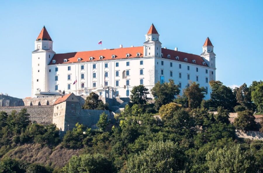 From Vienna: Private Day Tour of Devin Castle & Bratislava - Bratislava Castle and its broad views