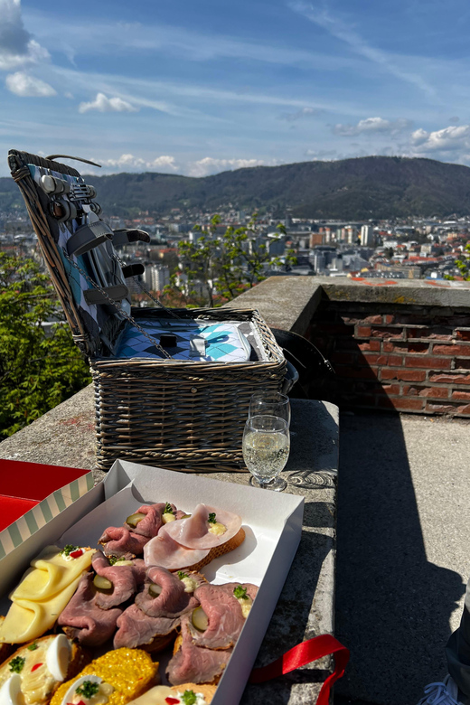 Graz: Funicular Ride & Schlossberg Picnic Experience - Following the paths, stories, and photo spots