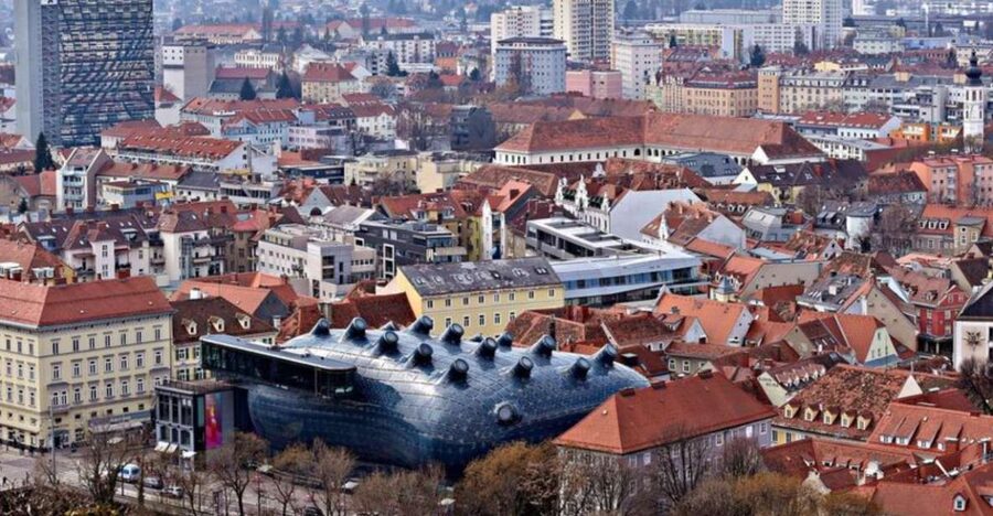Graz Private Walking Tour - Luegg House and the main square’s ornate façades