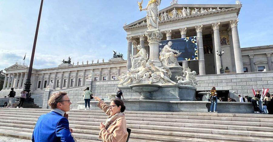 Highlights of Vienna with Cathedral, Private Walking Tour - Michaelerplatz, where imperial Vienna opens up