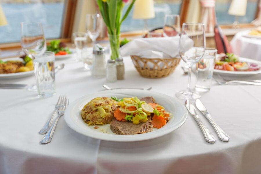 Krems: Wachau Valley River Cruise with 3-Course Meal - Dürnstein’s blue church tower