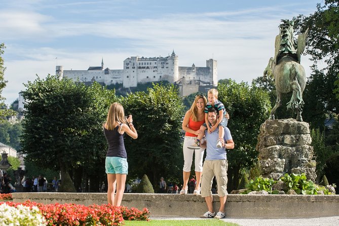 Mirabell Garden & Salzburg Old Town Private Walking Tour - Fortress Hohensalzburg from below