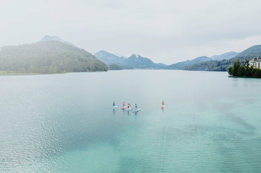 Mondsee: Stand-Up Paddle Board Rental and Instruction - Why Mondsee works so well for a short SUP outing