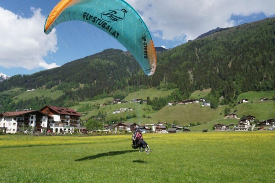 Neustift im Stubaital: Morning Paragliding Experience - Riding the Elfer lift toward the launch point