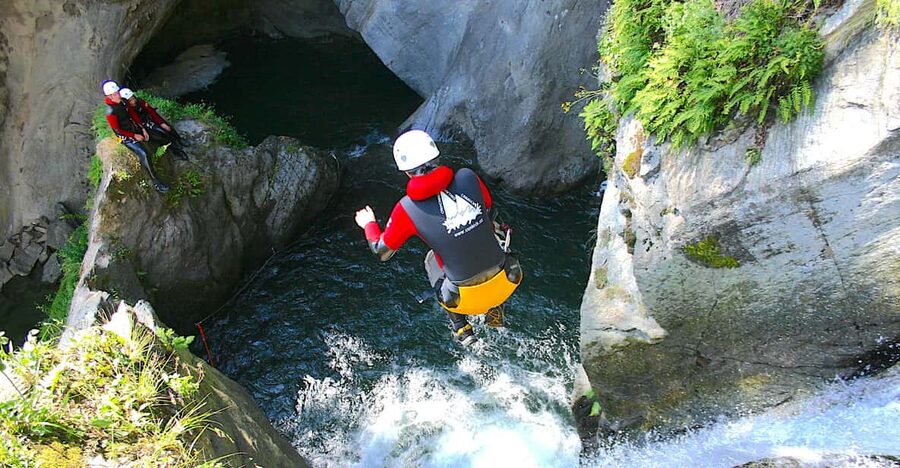 Ötztal: Advanced Canyoning at Auerklamm - The Forest Walk and First Splash