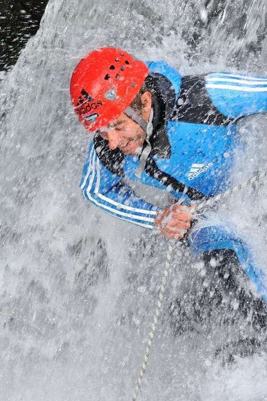 Ötztal: Beginners Canyoning Experience - The 8-meter slide is the main event