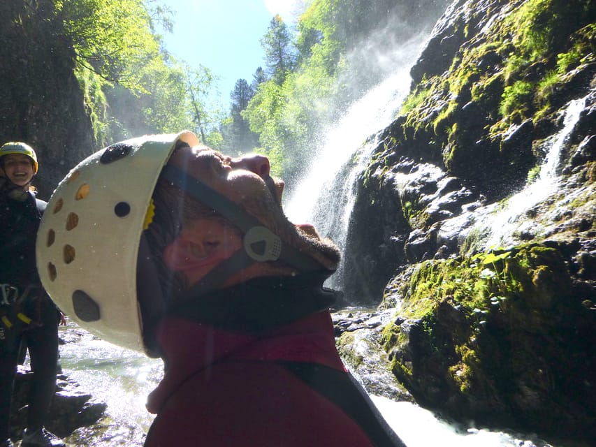 Ötztal: Canyoning at Alpenrosenklamm for Beginners - Four-meter abseil, water slide, and stepped passage