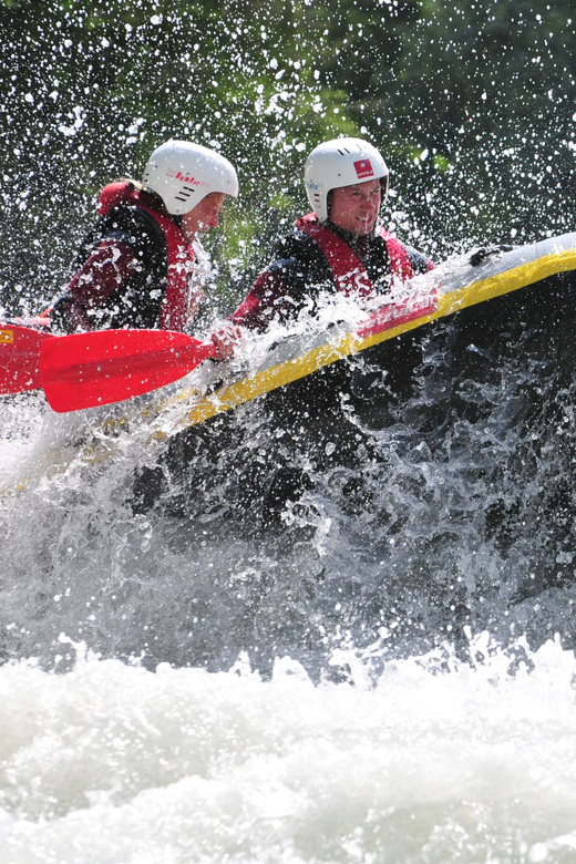 Ötztal: Rafting at Imster Canyon for Beginners - The finish: a rafting drink and warm showers