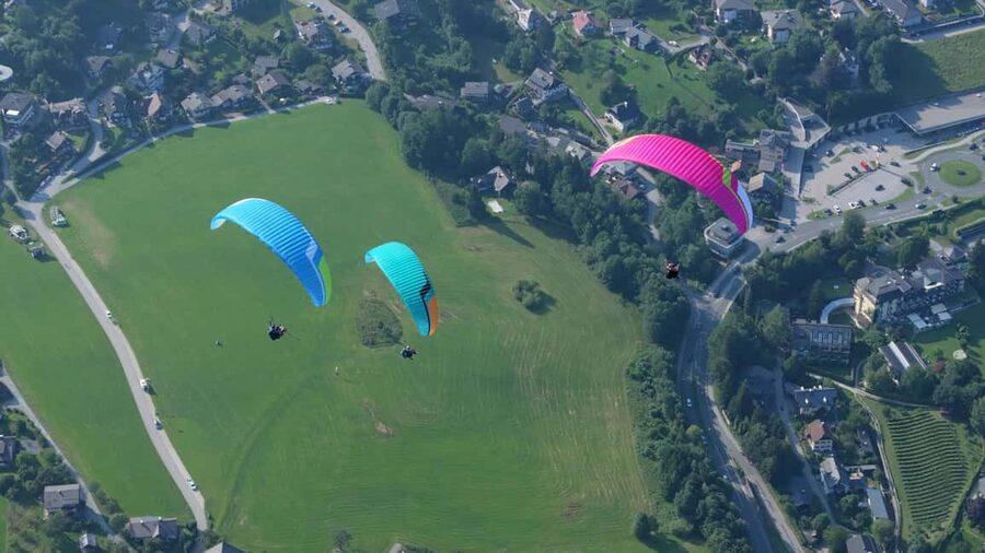 Paragliding Tandemflight in Salzkammergut / Wolfgangsee - Choosing a panorama flight or an action flight