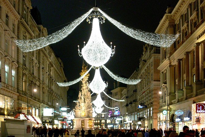Private Christmas Markets Walking Tour Vienna - Ferstel Passage connects food, architecture, and Café Central