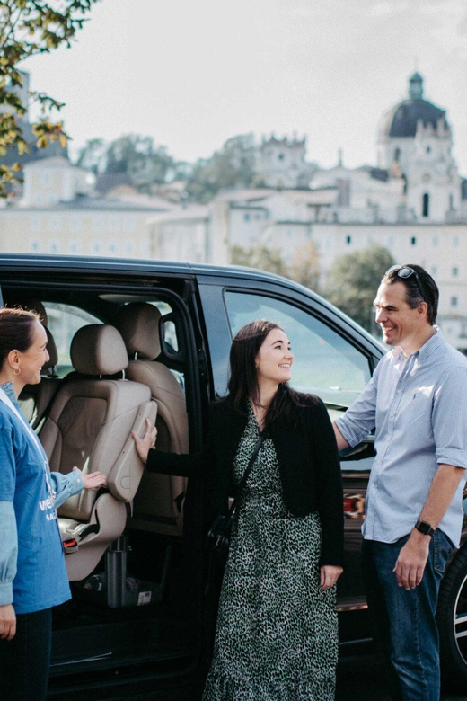 Private Sound of Maria Tour – Film Sites & Music (4.5 h) - The Mercedes minivan and musical welcome