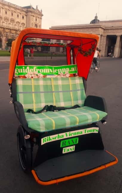 RAXI (Electric Rickshaw) Vienna Tours with two options - Ringstraße views from a lower seat