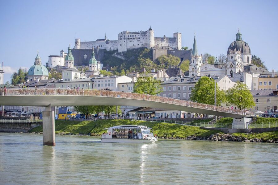 Salzburg: Boat Ride on the Salzach River - The captain’s commentary adds character