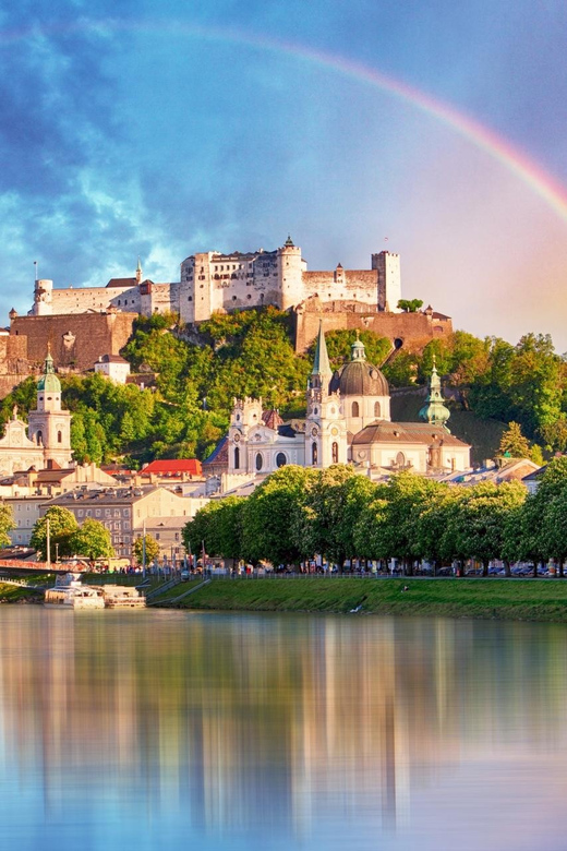 Salzburg Tour: Mirabell Gardens, Sound of Music, Mozart - Crossing toward the Old Town and the Salzach River