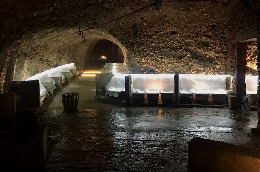 Salzkammergut: Sandstone Beer Cellar Tour - Carlo Battisti’s paintings add an unexpected stop