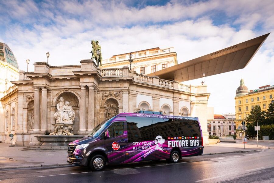 Vienna: Bus Tour with Virtual Reality Experience - The final VR stop on the Ringstraße