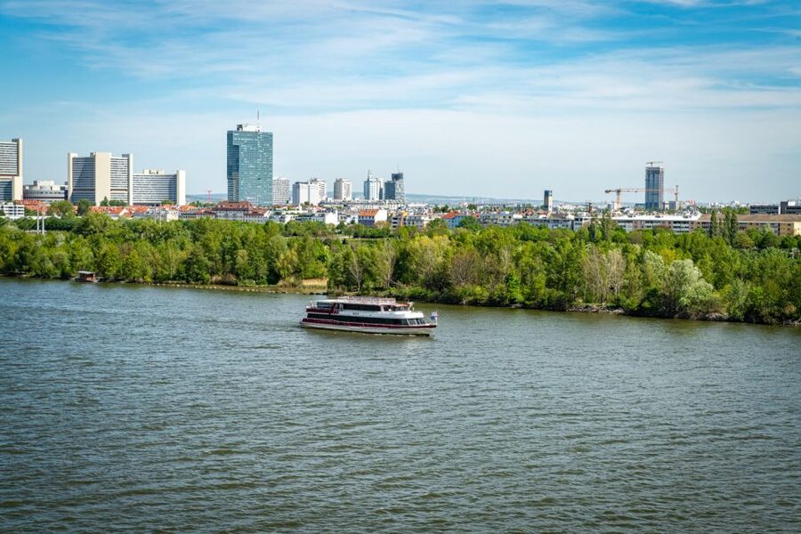 Vienna: Danube River Cruise w/ optional Viennese Specialties - The Vienna City Stop At Schwedenplatz