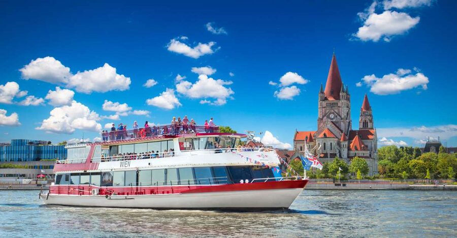 Vienna: Danube River Cruise w/ optional Viennese Specialties - The Extended Route: Prater, Locks, And Open River
