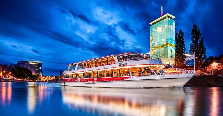 Vienna: Evening Cruise Along The Danube - Reaching the Danube as evening arrives