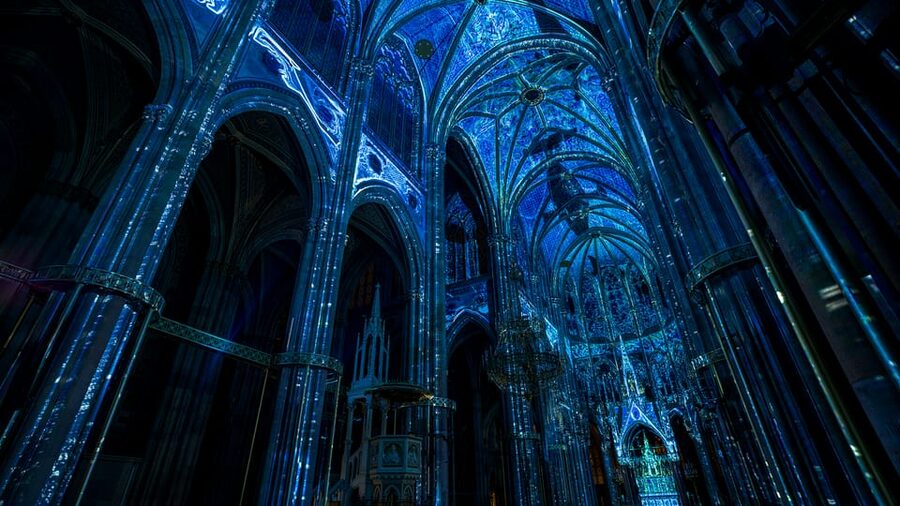 Vienna: Light of Creation Votive Church Immersive Light Show - Music, color, and sensory impact