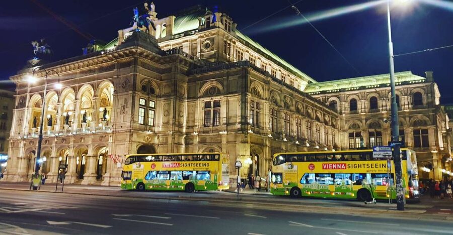 Vienna: Panoramic Night Tour by Bus - Finding the bus outside Vienna State Opera