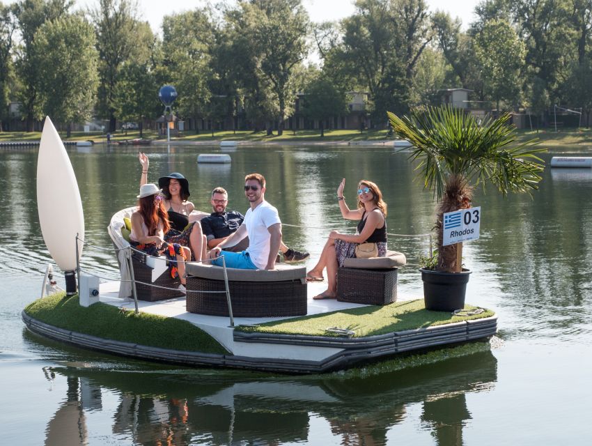 Vienna: Private Floating Island E-Boat Rental on Danube - Meeting the host and getting ready to leave