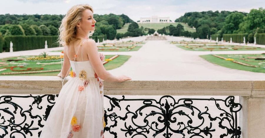 Vienna: Private Schönbrunn Gardens Photoshoot - Garden paths, flowers, and softer portraits