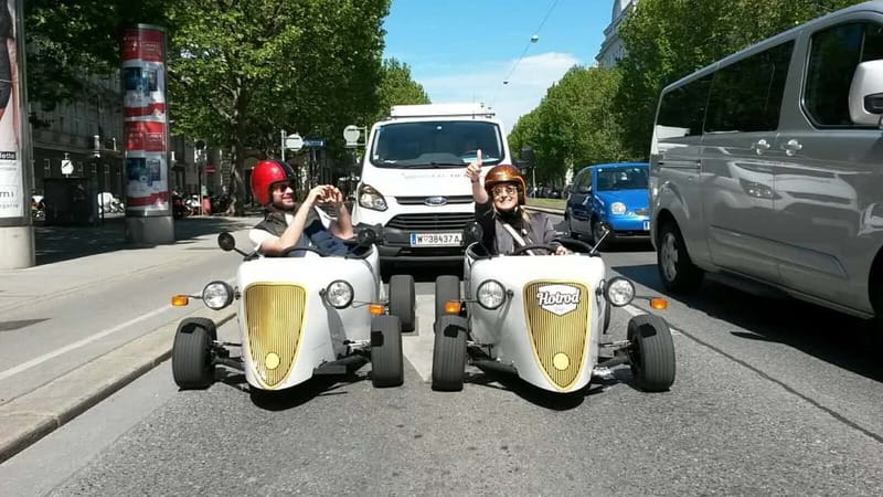 Vienna: Sightseeing Tour in Hotrod - Ringstrasse, old-town lanes, and the Danube Canal