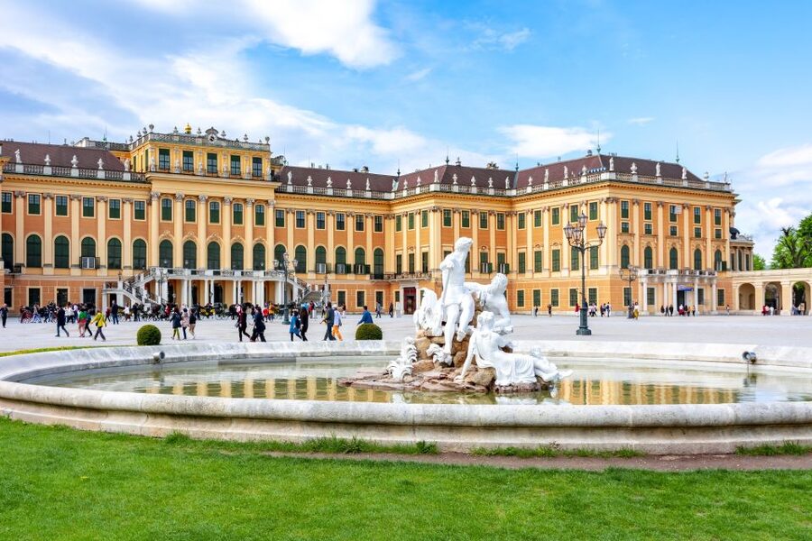 Vienna: Skip-the-Line Schönbrunn Palace & Gardens Tour - The Gloriette viewpoint from afar