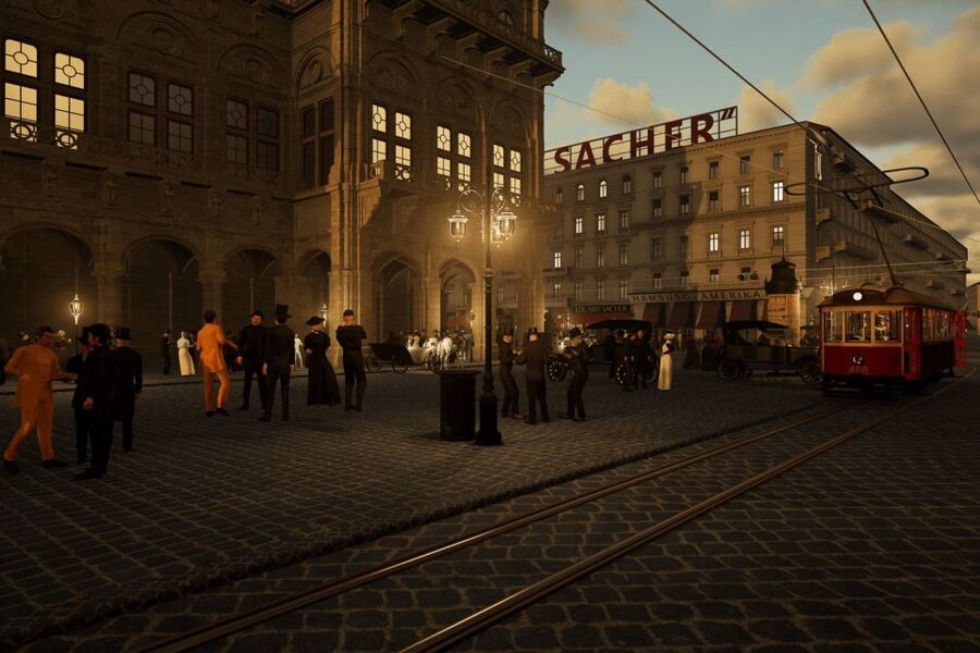 Vienna: Time Traveling Virtual Reality Sightseeing Tour - St. Stephen’s Square in the final days of World War II