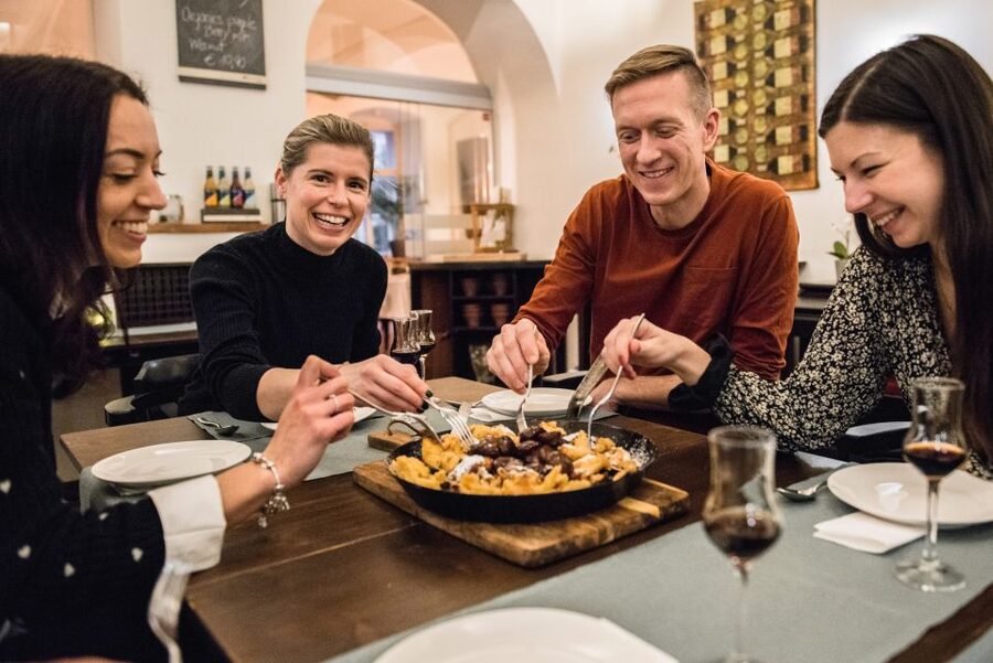 Vienna: Traditional Kaiserschmarrn Cooking Class & Tasting - Finding Edlingers Tempel in Vienna