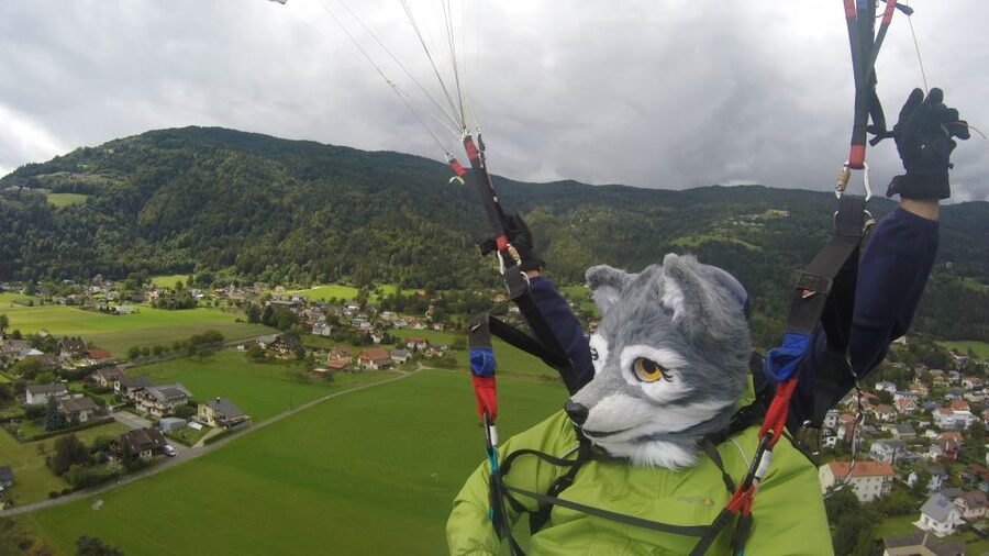 Villach/Ossiachersee: Paragliding "Panorama" Tandemflug - A wide landing field at the end